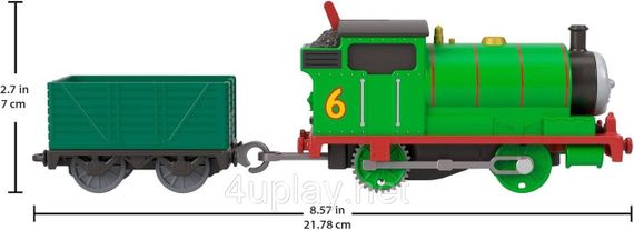 Классический моторизованный поезд Перси из юбилейной серии к 80-летию Thomas & Friends Оригинал Fisher-Price | Зображення 2