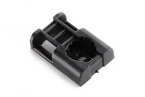 Майданчик під монтажний пістолет 29х20х8мм для кабельного стягування до 10 мм з отвором чорний (пач. 100шт.) APRO