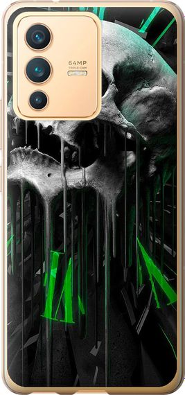 Чехол на Vivo V23 Череп-часы "4100u-2642-17620"