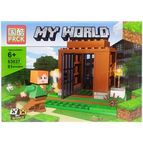 Конструктор для дітей Minecraft 81 деталей Ігровий набір конструктор Майнкрафт для дітей від 6 років