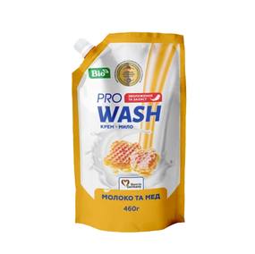Крем-мило 460гр Молоко і мед ProWash (дой-пак) 2К