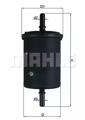 Фільтр паливний MAHLE/KNECHT CITROEN/PEUGEOT/OPEL/FIAT/SMART, MAHLE/KNECHT (KL248) | Зображення 2