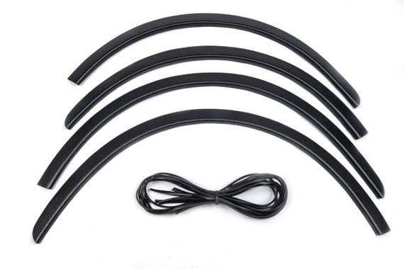 Накладки на арки (4 шт, чорні) металеві для Renault Sandero 2007-2013 рр