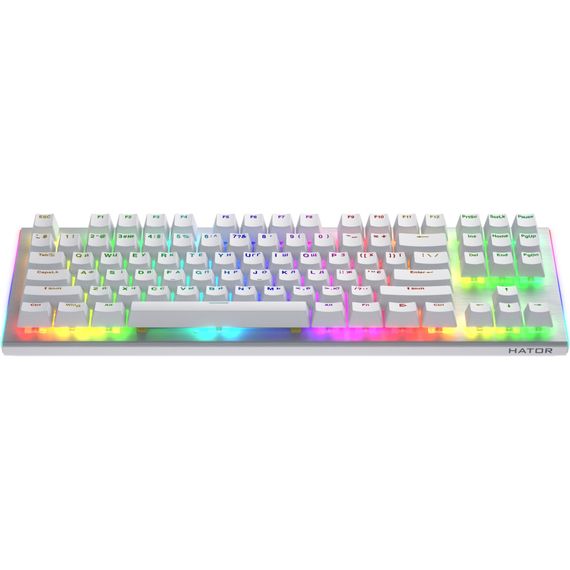 Клавіатура Hator Gravity X TKL Orange USB White (HTK551UA) | Зображення 1