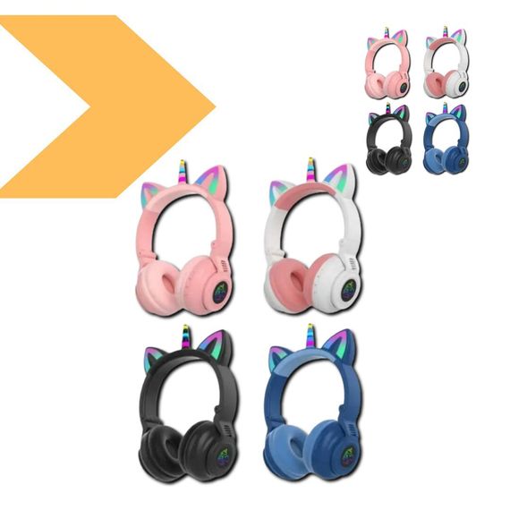 Навушники з котячими вушками Bluetooth 5.0 XPRO STN-27 (41171-STN-27_299) | Зображення 1