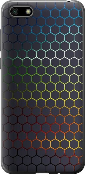 Чехол на Huawei Y5 2018 Переливающиеся соты "498u-1500-17620"