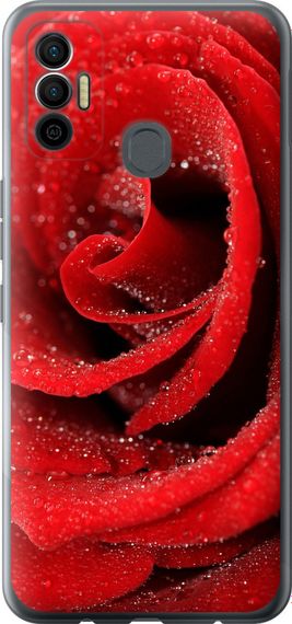 Чехол на Tecno Spark 7 KF6n Красная роза "529u-2421-17620"