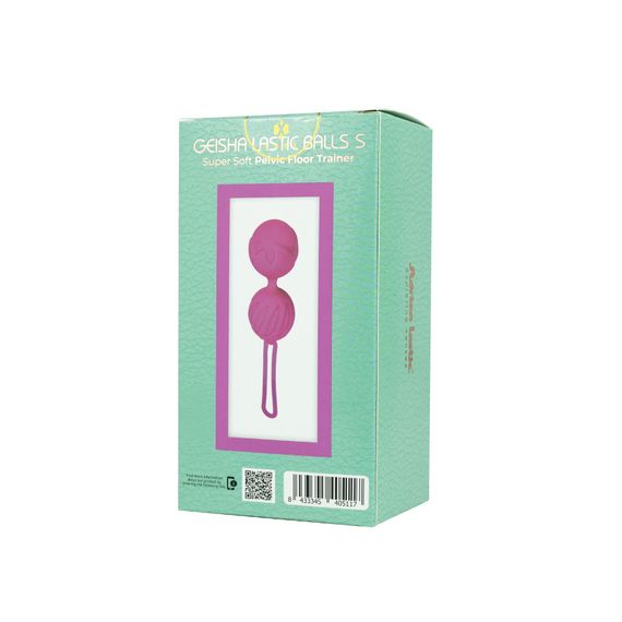 Вагинальные шарики Adrien Lastic Geisha Lastic Balls Mini Pink(S), диаметр 3,4 см, масса 85 г, Пурпурно-красный | Зображення 4