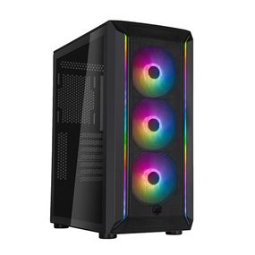 Корпус SilverStone Fara FA511Z-BG без БП 2xUSB3.0 3x120мм ARGB VGA 360мм LCS ready TG Side Panel ATX чёрный SST-FA511Z-BG