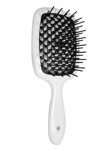 Гребінець для волосся Janeke 1830 Superbrush The Original Italian SP226BIA Чорно-білий