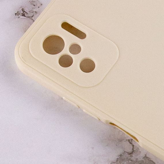 Силіконовий чохол Candy Full Camera для Xiaomi Redmi Note 10 Бежевий/ Antigue White | Зображення 2