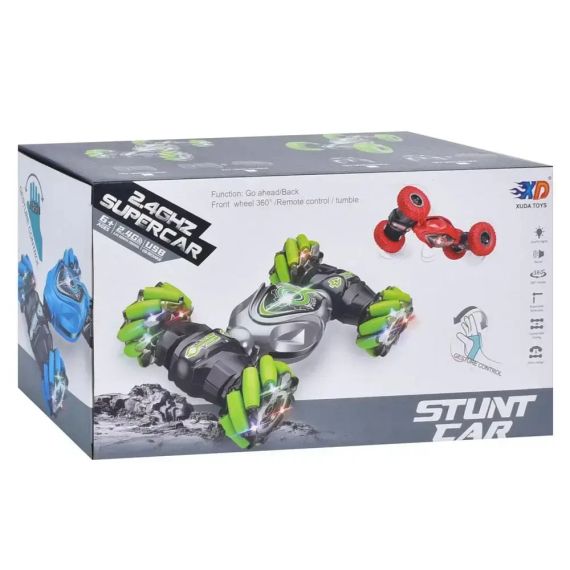 Зелена Машинка на радіокеруванні ( USB зарядка, змінює форму, світло, звук) 3688-G106A | Зображення 6