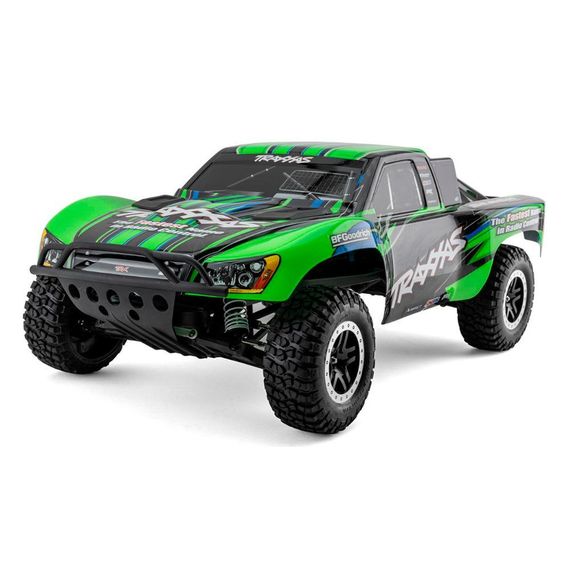 Машинка на радіокеруванні Traxxas Slash BL-2S 1/10 RTR 2WD Brushless Short Course Truck + зарядний пристрій та акумулятор (Green)