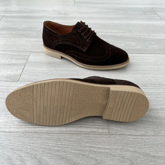 Чоловічі коричневі броги 43 розмір 28,5 см | Зображення 7