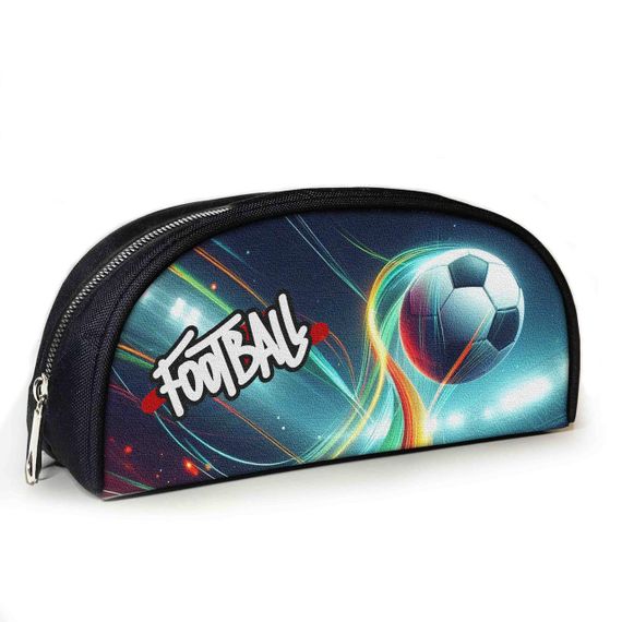 Пенал школьный для футболиста с принтом Футбольный мяч 23х10х8 см детский для мальчика (3957)
