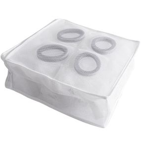 Мішок для прання взуття із захисними вставками на два відділення 28 х 24.5 х 8 см EY-74