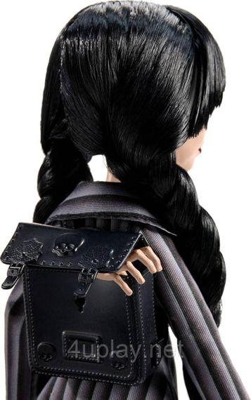 Колекційна лялька Венздей Аддамс у шкільній формі Mattel Monster High X Wednesday Addams | Зображення 4
