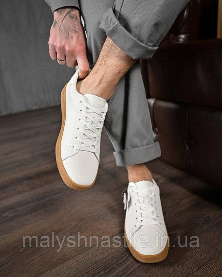 Мужские кроссовки white/ camel   ДЛ6282 | Зображення 4
