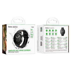 Розумний годинник Smart Hoco Y43 Amoled Black