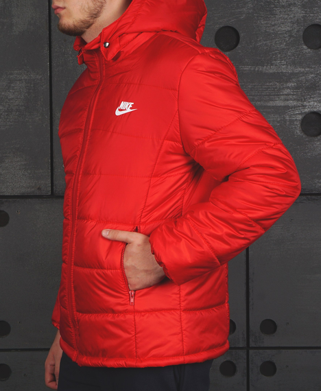 Куртка Найк зима червоний L XL