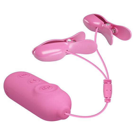 Зажимы для сосков PRETTY LOVE -NIPPLE CLIP, 7 vibration functions 3 electric shock functions Sex Aura | Зображення 6