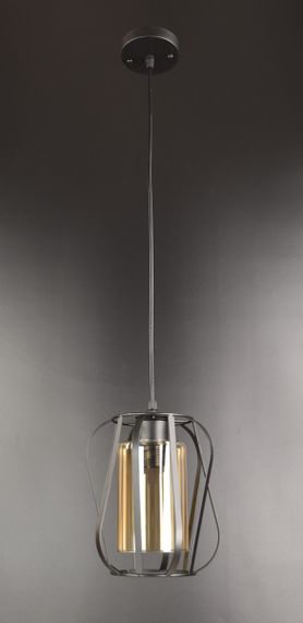 Люстра підвісна LOFT на 1 лампочку 25871 Чорний 30-100х19х19 см.