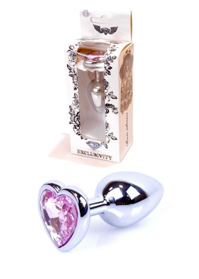 Анальна пробка -Jewellery Silver Heart PLUGRose Sex Aura