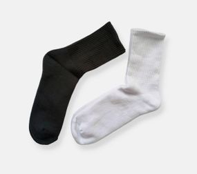 Чоловічі махрові шкарпетки на зиму TwinSocks 41-42 (27), 43-44 (29) Чорні, білі