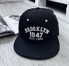 Кепка снепбек (Snapback)  Brooklyn 1947 NY Чорний 56-61р (9021)