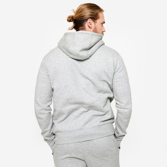 Світшот чоловічий з капюшоном сірий - 3XL. | Зображення 3