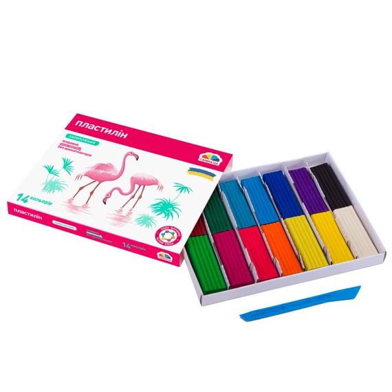 Набор для лепки пластилин "Увлечение" 200313, 14 цветов | Зображення 1