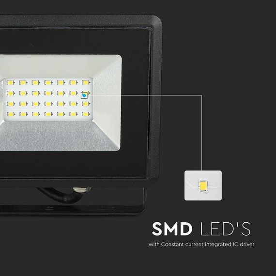 Прожектор уличный LED V-TAC, 20W, SKU-5947, E-series, черный (3800157625401) | Зображення 5