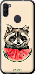 Чохол на Samsung Galaxy A11 A115F Єнотик з кавуном "4605b-2012-2448"