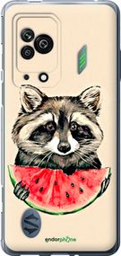 Чохол на Xiaomi Black Shark 5 Єнотик з кавуном "4605u-2678-2448"