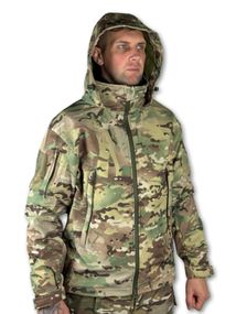 Куртка військова "Шторм" Soft Shell на флісі, мембранна Мультикам 52/3
