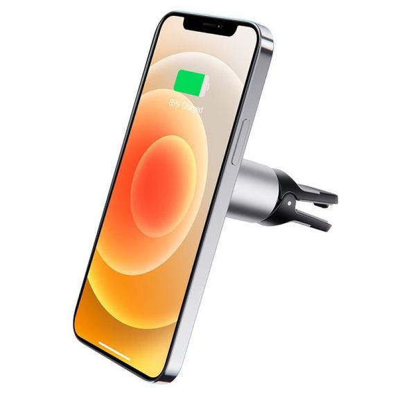 Автотримач з БЗП Borofone BH43 Magnetic 15W Black steel | Зображення 2