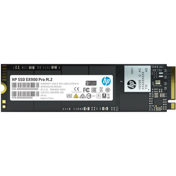 SSD 1Tb HP EX900 Pro M.2 2280 PCI Ex Gen3 x4 DRAM Cache, Retail | Зображення 1