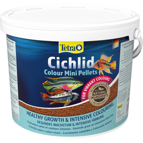 Корм Tetra Cichlid Colour Mini для невеликих цихлід для яскравості забарвлення гранули 10 л