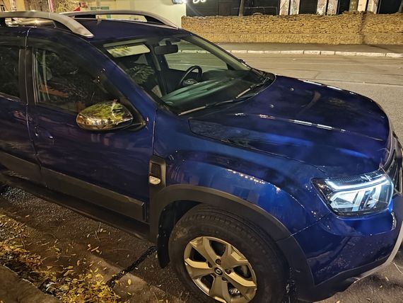 Накладки на дзеркала (2 шт., нерж) для Dacia Duster 2018-2024 рр | Зображення 1