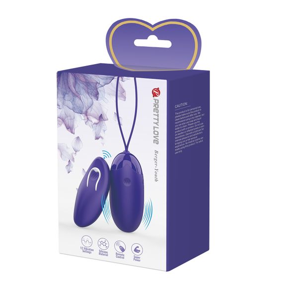 Віброяйце - Pretty Love Berger-Youth Wireless Egg Blue | Зображення 9