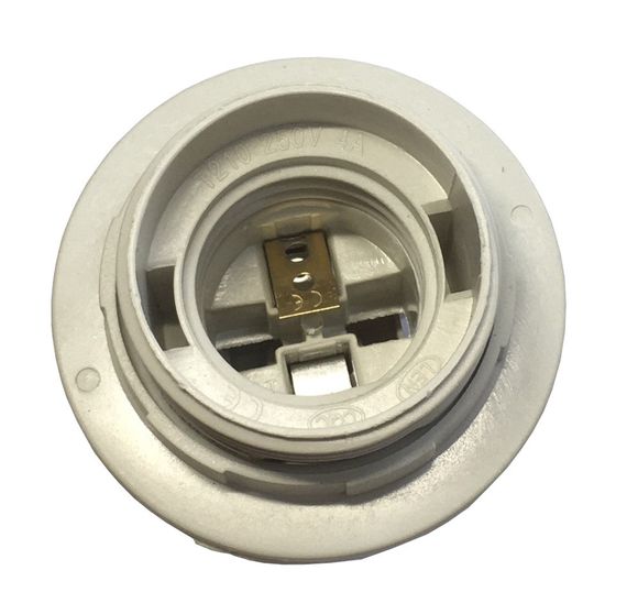 Патрон подвесной с кольцом пластик Е27 белый Ny95000851 | Зображення 1