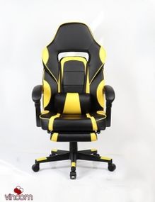 Кресло геймерское Goodwin Parker blackyellow с подставкой