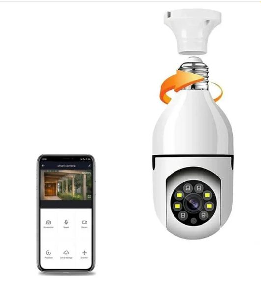 Камера відеоспостереження з панорамним оглядом 360° XPRO V380 Bulb Camera 2MP FHD (41082-15334_506)