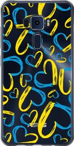 Чехол на Asus Zenfone 3 ZE520KL Сердца UA "5292u-449-17620"