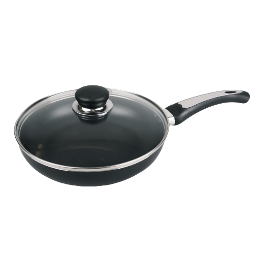 Сковорідка d24см з кришкою індукційне дно чорна MR-1203-24 Maestro