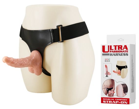 Страпон Ultra passionate Harness - SENSUAL COMFORT STRAP-ON, BW-022007 Sex Aura | Зображення 1