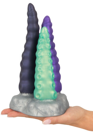 Фалоімітатор із 3 частин в образі щупальця Triple Tentacle Sex Aura | Зображення 6