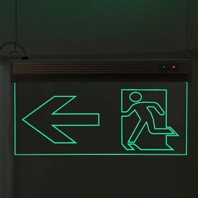 Світильник аварійний евакуаційний Двері Ліворуч S503 ACRYLIC LED 3W GRAVING Ny95000496