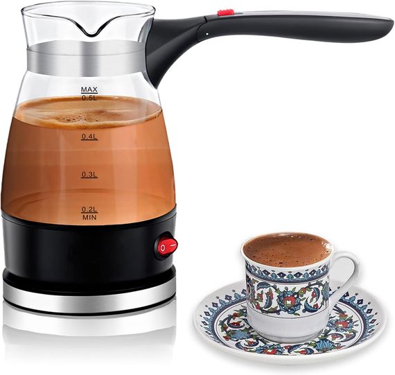Электрический кофейник R-128 0,5 л 600 Вт ∙ Компактная кофеварка R-128 для дома