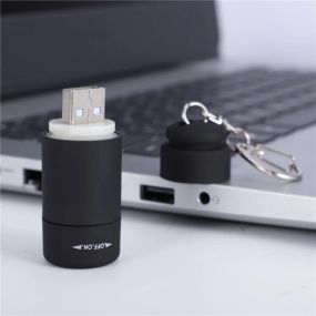 Світлодіодний мікрокишеньковий USB-акумуляторний брелок-ліхтарик StoneGo